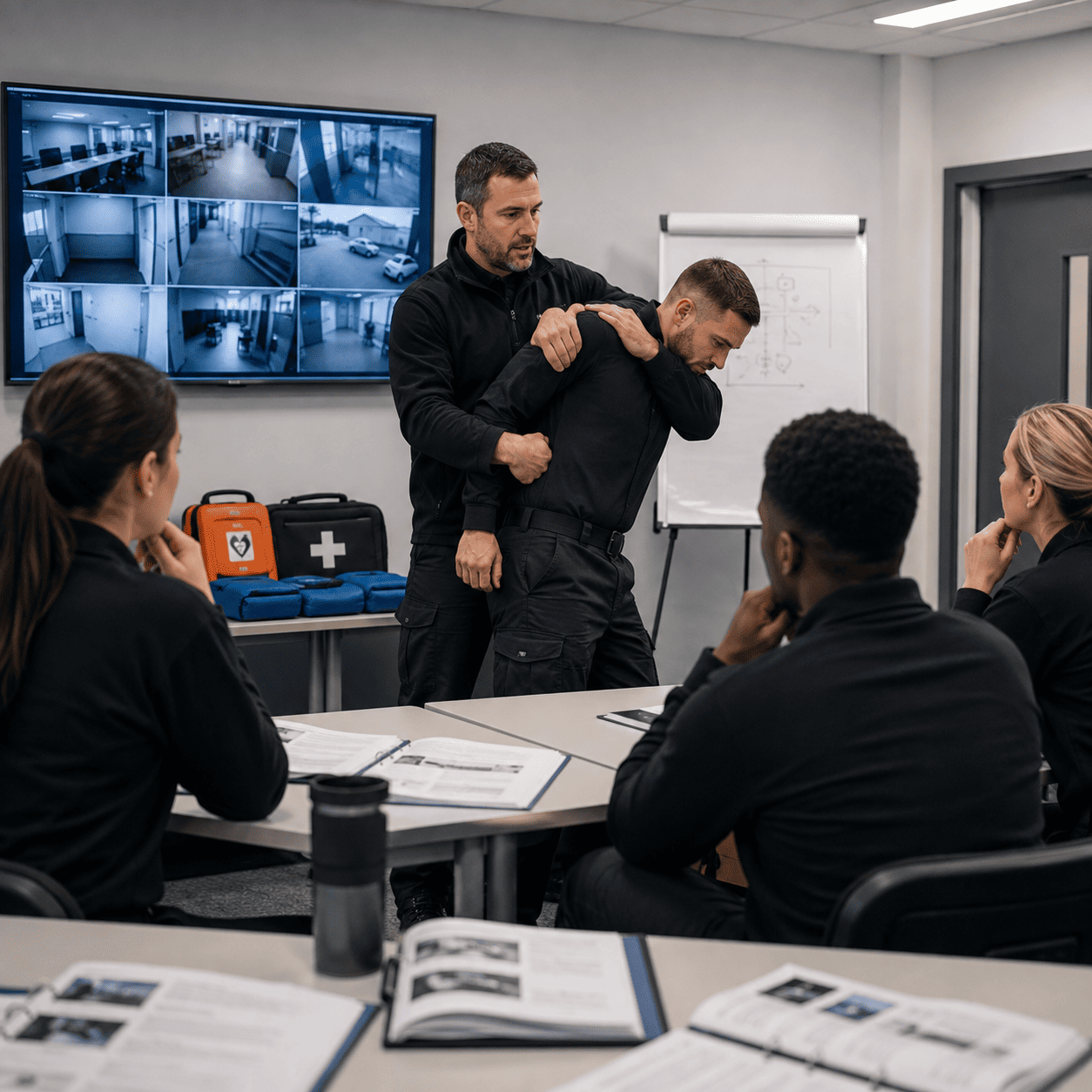 Delegates on an RW Secure training course